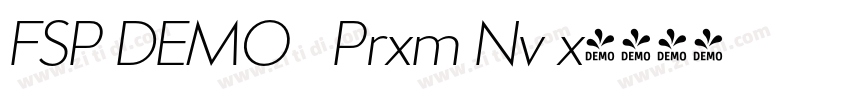 FSP DEMO   Prxm Nv x字体转换